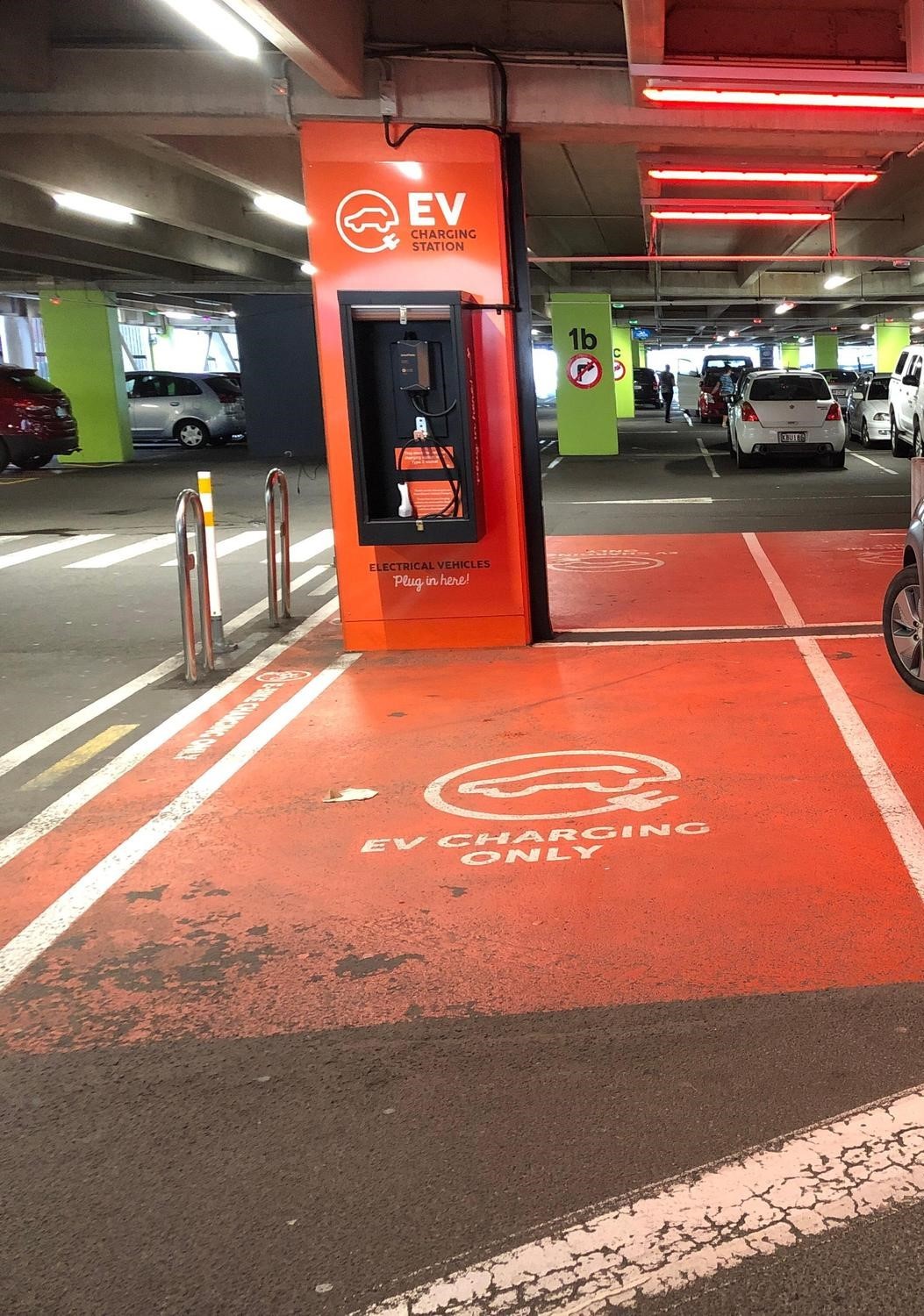 Photo showing a Public EV Charging Station